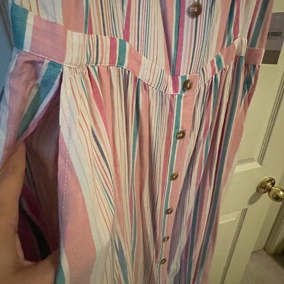 BP. Stripe Button Front Midi Dress (4XL) - Picture 10 of 13